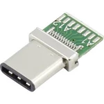 USB C zástrčka 3.1 s PCB zástrčka, rovná TRU COMPONENTS 93013c1140 1 ks