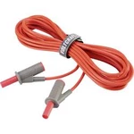 VOLTCRAFT MSB-501 bezpečnostní měřicí kabely [lamelová zástrčka 4 mm - lamelová zástrčka 4 mm] červená, 5.00 m