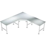 Manuflex AU0049.7035 Univerzální Funfeck-Verkettungselement s PVC dekorační deska, na stůl hloubka = 800 mm