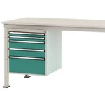 Manuflex ZB4863.0001 Vestavné pouzdro, Nutzhohe stacionárně 500 mm s 5 šuplíky. Pro stolní hloubka 1000 mm