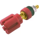 Zdířka pro banánek Cliff CL159721A, Ø pin: 4 mm, červená, 1 ks