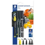 Staedtler Lumocolor 60 BK-5 permanentní popisovač , černá, žlutá