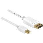 DisplayPort kabel Delock [1x mini DisplayPort zástrčka - 1x zástrčka DisplayPort] bílá 7.00 m