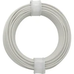 Spojovací drát 1 x 0.20 mm², vnější Ø 0.50 mm, bílá, 10 m