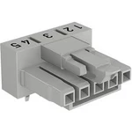 Síťový konektor WAGO zásuvka, vestavná horizontální, počet kontaktů: 5, 16 A, 400 V, šedá, 100 ks