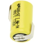 Akumulátor s pájecími kontakty Xcell 1/2 AA, 1,2 V, 600 mAh