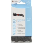 Sada stahovacích pásek se suchým zipem Velcro VEL-EC60388, 20 cm x 12 mm, černá, 6 ks