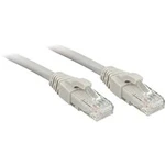 Síťový kabel RJ45 LINDY 45407, CAT 6, U/UTP, 10.00 m, šedá