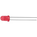 LED dioda kulatá s vývody Kingbright, L-53SRD-E, 20 mA, 5 mm, 1,85 V, 60 °, 400 mcd, červená
