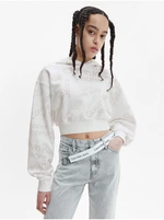White Women's Patterned Hoodie Calvin Klein Jeans - Women