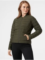 Khaki women's quilted jacket HELLY HANSEN