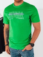 Pánské tričko s potiskem, zelené Dstreet