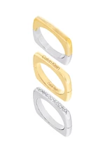 Calvin Klein Stylová sada ocelových prstenů 35000512 54 mm