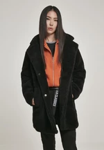 Women's Oversized Sherpa Coat Black