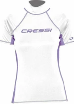 Cressi Rash Guard Lady Short Sleeve Camicia White/Lilac M