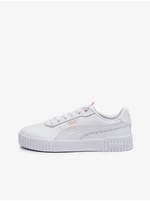 White Women's Leather Sneakers Puma Carina 2.0 Lux - Women