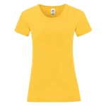 Iconic Yellow Women's T-shirt in combed cotton Fruit of the Loom