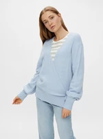 Light Blue Sweater with Ties Pieces - Women