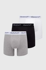 Boxerky Gant 3-pak pánske, šedá farba
