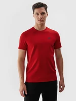 Pánské hladké tričko regular - červené
