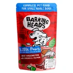 BARKING HEADS Litt.Paws Beef Chick Salmon kapsička pro psy 150 g