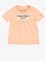 Calvin Klein Jeans Šaty dětské Oranžová