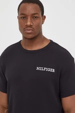 Bavlněné tričko Tommy Hilfiger černá barva, UM0UM03116