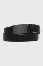 Kožený pásek Calvin Klein pánský, černá barva, K50K511357