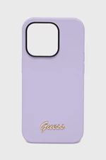 Obal na telefon Guess Iphone 14 Pro 6,1" fialová barva