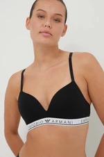 Podprsenka Emporio Armani Underwear černá barva, melanž