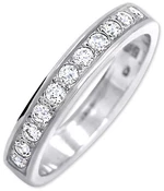 Brilio Silver Stříbrný prsten s krystaly 426 001 00299 04 48 mm