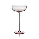 Sklenice na šampaňské skleněná miska KABARET sv.růžová 110ml