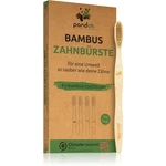 Pandoo Bamboo Toothbrush bambusový zubní kartáček Medium Soft 4 ks