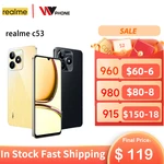 2023 Realme C53 33 Вт SUPERVOOC с аккумулятором 5000 мАч 50 МП AI камера 6.74 "HD 90 Гц дисплей телефон