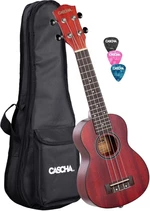 Cascha HH 2263 Premium Szoprán ukulele Piros