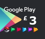 Google Play £3 UK Gift Card