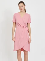 Pink wrap dress VILA Nayeli - Women