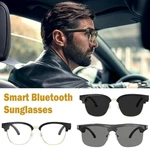 Smart Glasses Bluetooth Audio Sunglasses Open Ear Music&Hands-Free Light Anti-blue interchangeable lens Directional With Ca B3M6