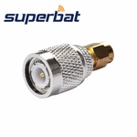 Superbat 5pcs SMA-TNC Adapter SMA Male to TNC Plug Straight RF Coaxial Connector
