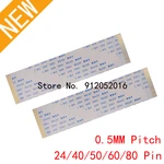 Gold-plated FFC FPC Flat flexible cable AWM 20706 105C 60V VW-1 0.5MM Pitch 24/40/50/60/80 Pin