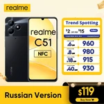 Russian Version realme C51 50MP AI Camera 33W SUPERVOOC Charge 6.74" 90Hz Display 5000mAh Battery Powerful Octa-core Processor