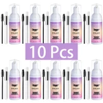 10Set Professional Eyelash Extension Cleanser Shampoo Mousse Glue Removal Foam For Women Lash Makeup Remover Deep Cleaning