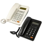 1 Piece Corded Telephone Landline Telephone Dual Interface Wired Telephone With Caller Identification For Office (White)