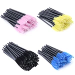 100/50Pcs Disposable Eye lashes Brushes Eyebrow brush Makeup Tools Mascara Wands Applicator Spoolers Eyelash Brush Maquiagem