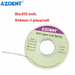 AZDENT Dental Orthodontic Niti Open Coil Springs Size 010/012 Length 914mm 3 Feet 1pc/Roll Dentistry Tools