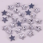 Lead Free! High Quality 5mm, 7mm Star Crystal Clear Flat Back Hotfix Rhinestones / Iron On Flat Back Crystals
