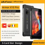 Ulefone Armor X10 Pro Rugged Phone 64GB ROM Waterproof Smartphone 5180mAh telephone 5.45“ Android 12 Phone NFC