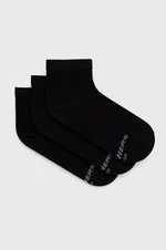 Ponožky Skechers (3-pak) dámske, čierna farba