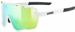 UVEX Sportstyle 236 Set White Mat/Green Mirrored Kerékpáros szemüveg