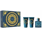 Versace Eros - toaletní voda s rozprašovačem 50 ml + sprchový gel 50 ml + balzám po holení 50 ml